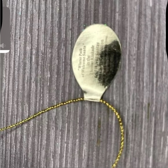 Ashton Drake old world Santa Thomas Kinkade winter path of welcome ornament - Picture 6 of 8